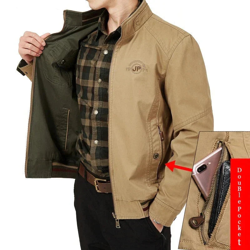 Jaqueta Masculina Estilo Militar Dupla Face