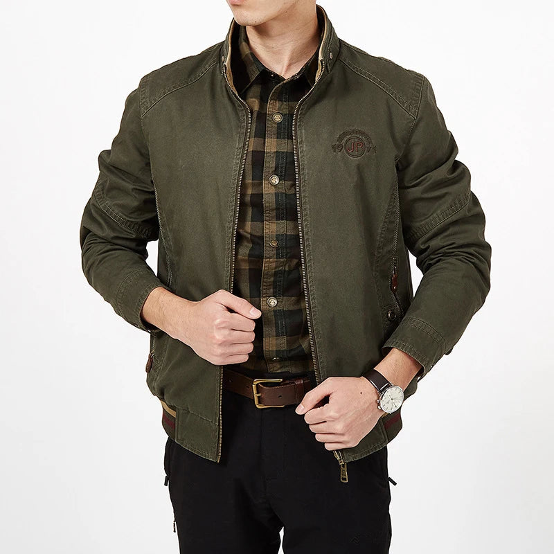 Jaqueta Masculina Estilo Militar Dupla Face