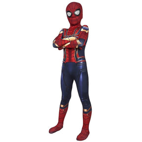 Fantasia Infantil Homem-Aranha De Ferro Cosplay Crianças Traje Luxo