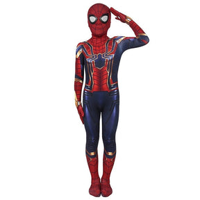 Fantasia Infantil Homem-Aranha De Ferro Cosplay Crianças Traje Luxo