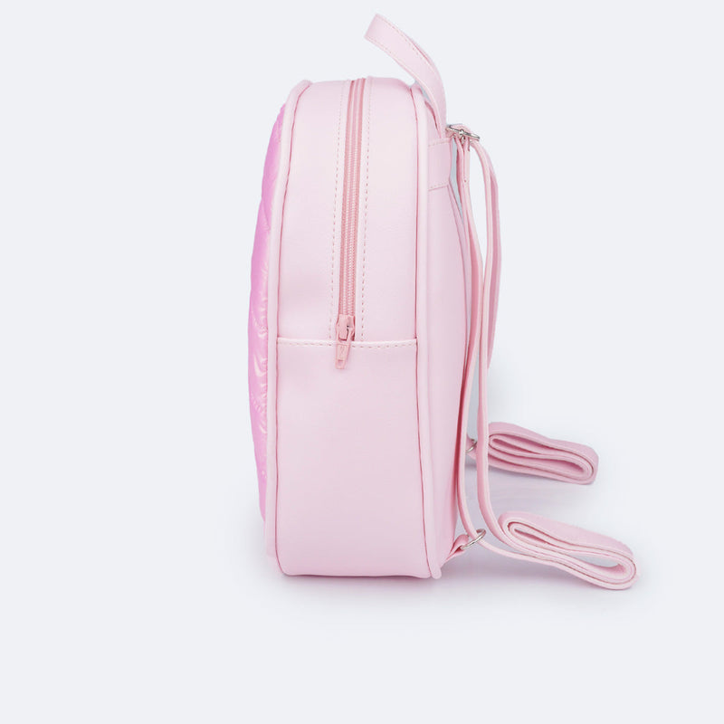 Mochila Infantil Pampili Matelassê Comfy Rosa Suspiro