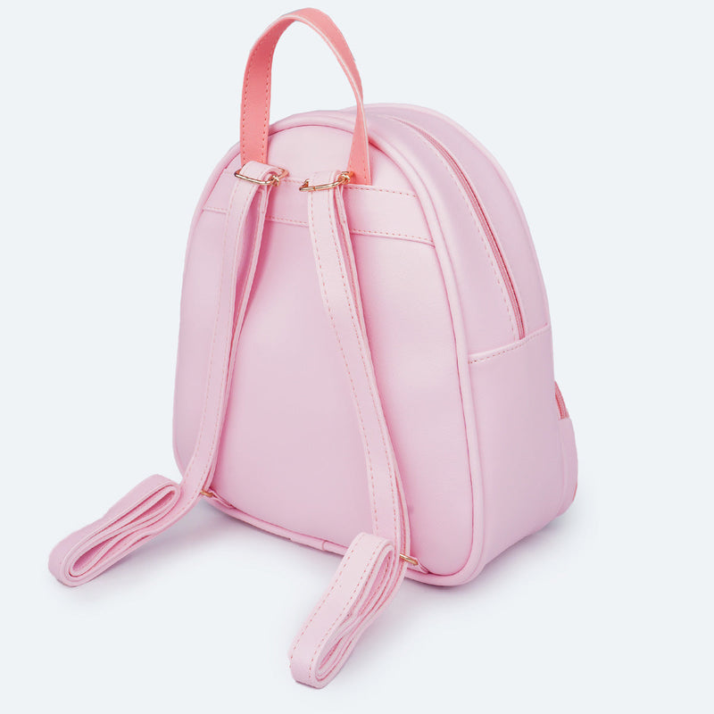 Mochila Infantil Pampili Florida Rosa Suspiro