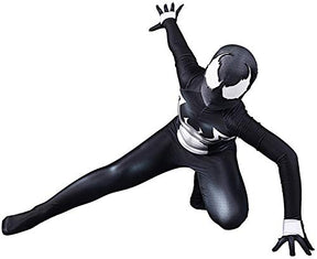 Fantasia Crianças Venom Black Homem Aranha Cosplay Infantil Traje Lentes