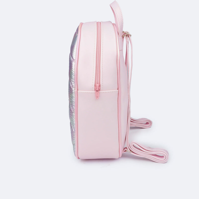 Mochila Infantil Pampili Matelassê Comfy Rosa Suspiro e Colorido