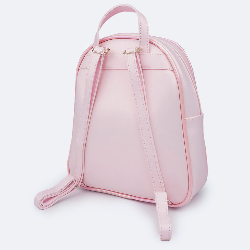 Mochila Infantil Pampili Matelassê Comfy Rosa Suspiro e Colorido