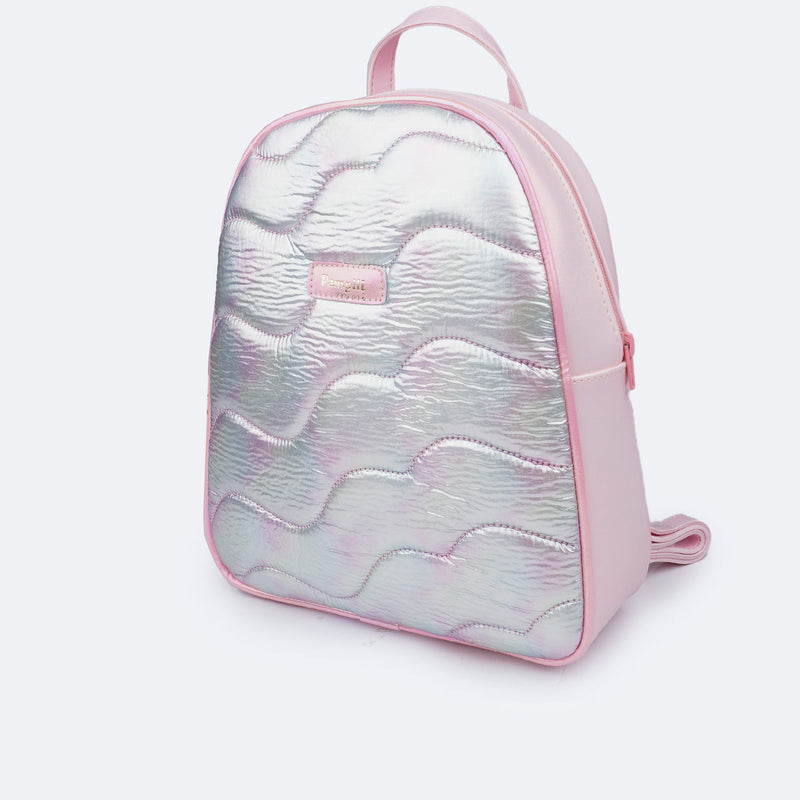 Mochila Infantil Pampili Matelassê Comfy Rosa Suspiro e Colorido