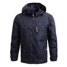 Jaqueta Masculina Casual  De Capuz Impermeável