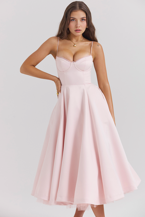 Vestido Midi Cloe Dupla Camada
