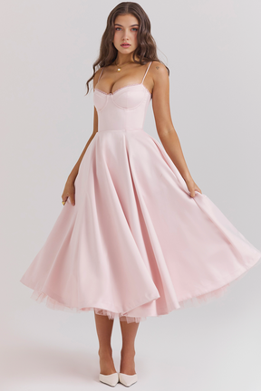 Vestido Midi Cloe Dupla Camada