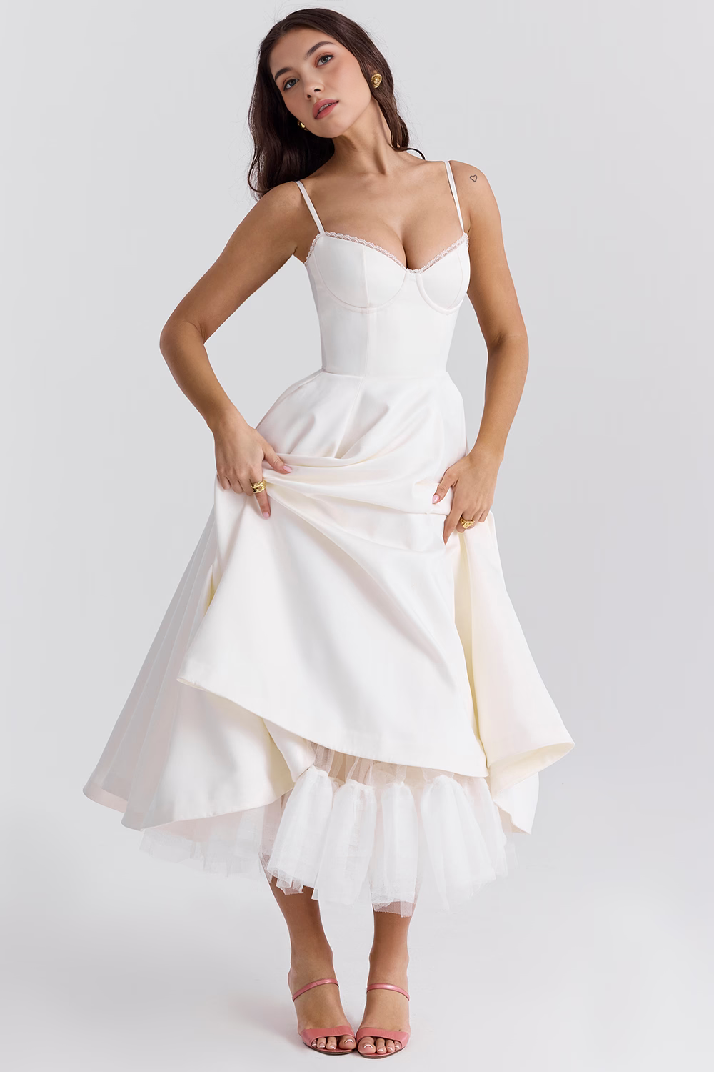 Vestido Midi Cloe Dupla Camada