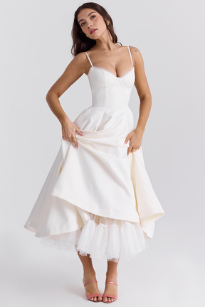 Vestido Midi Cloe Dupla Camada