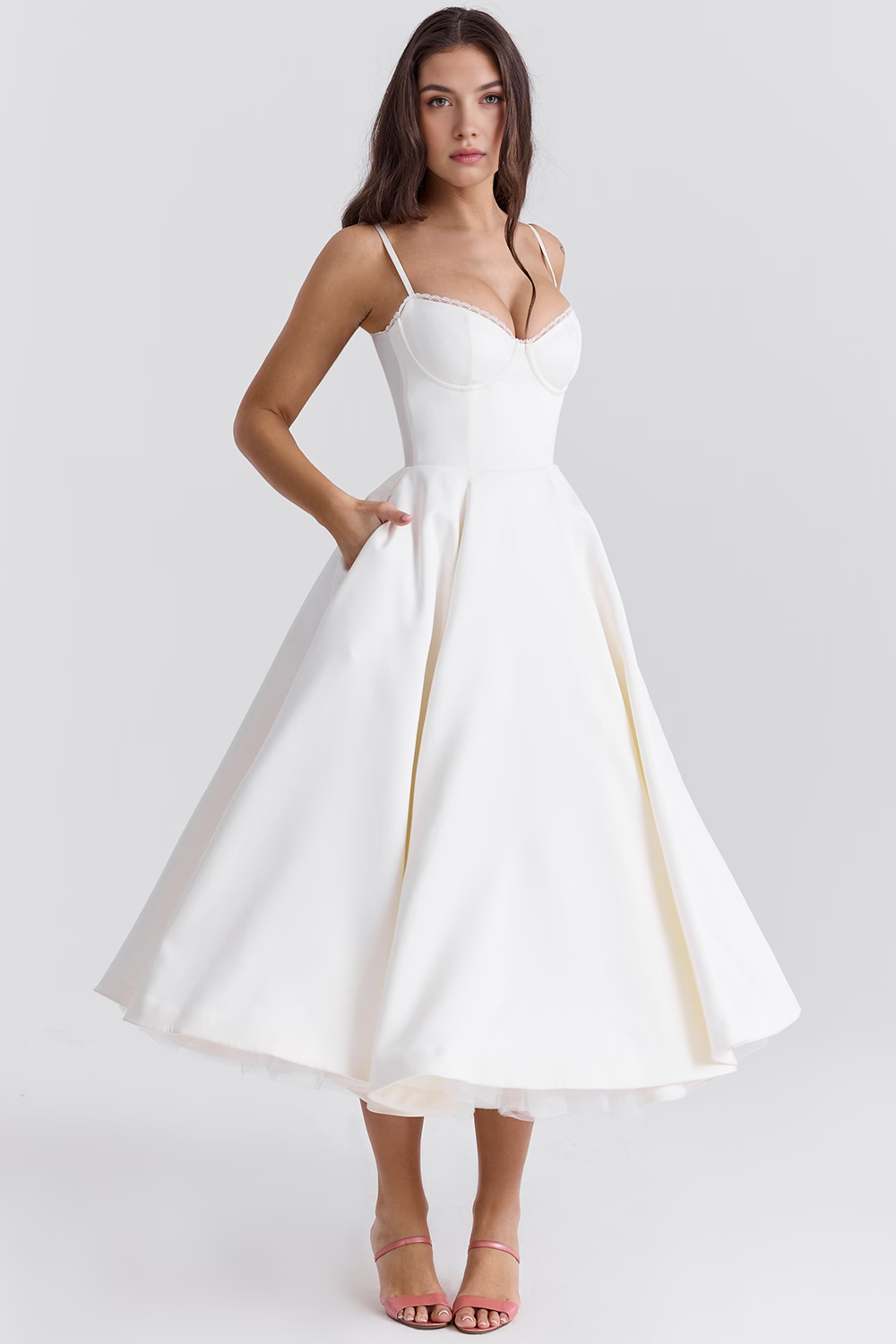 Vestido Midi Cloe Dupla Camada