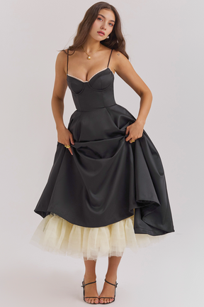 Vestido Midi Cloe Dupla Camada