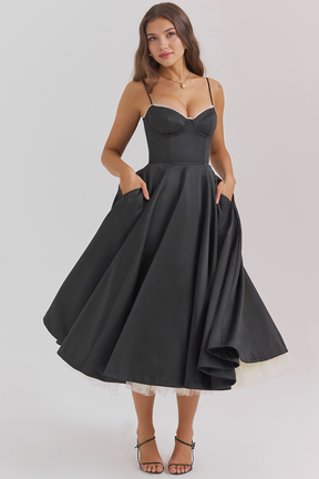 Vestido Midi Cloe Dupla Camada