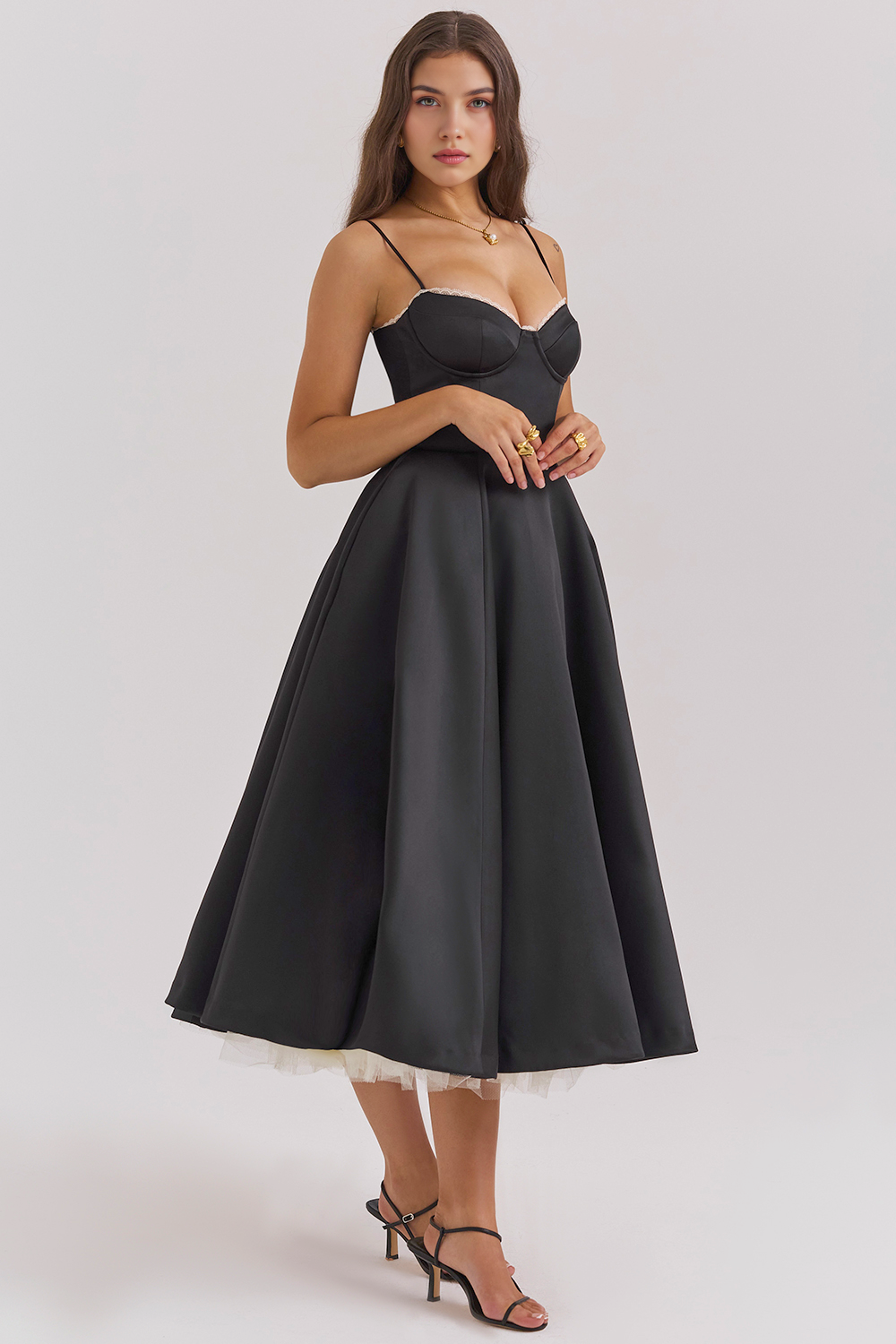 Vestido Midi Cloe Dupla Camada