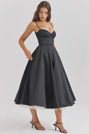 Vestido Midi Cloe Dupla Camada