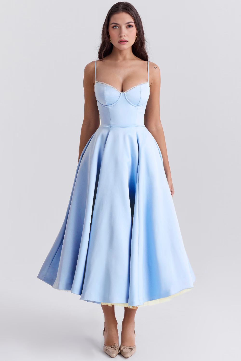 Vestido Midi Cloe Dupla Camada