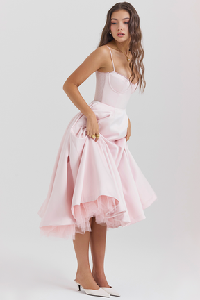 Vestido Midi Cloe Dupla Camada