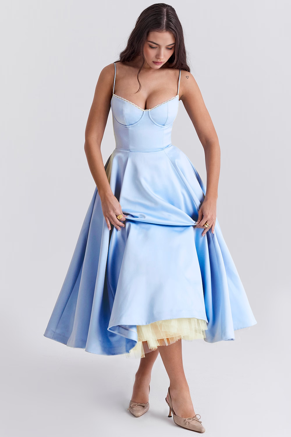 Vestido Midi Cloe Dupla Camada
