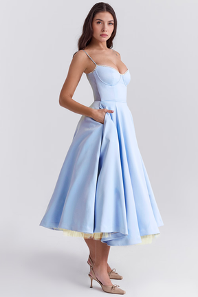 Vestido Midi Cloe Dupla Camada