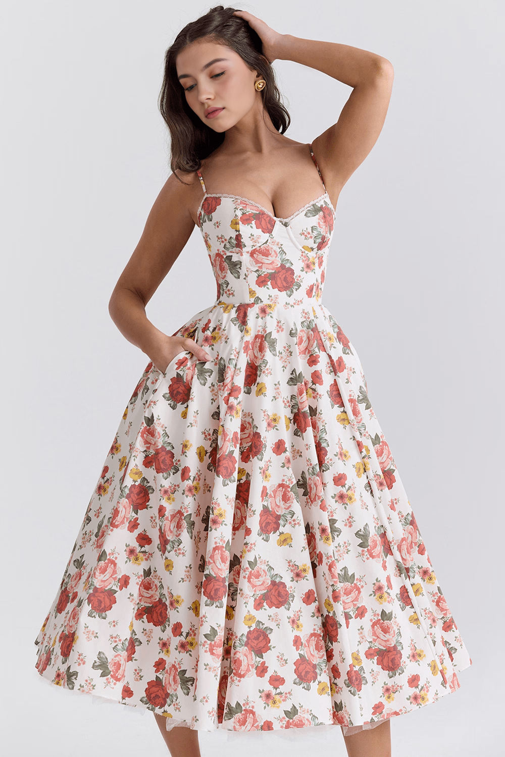 Vestido Midi Cloe Dupla Camada