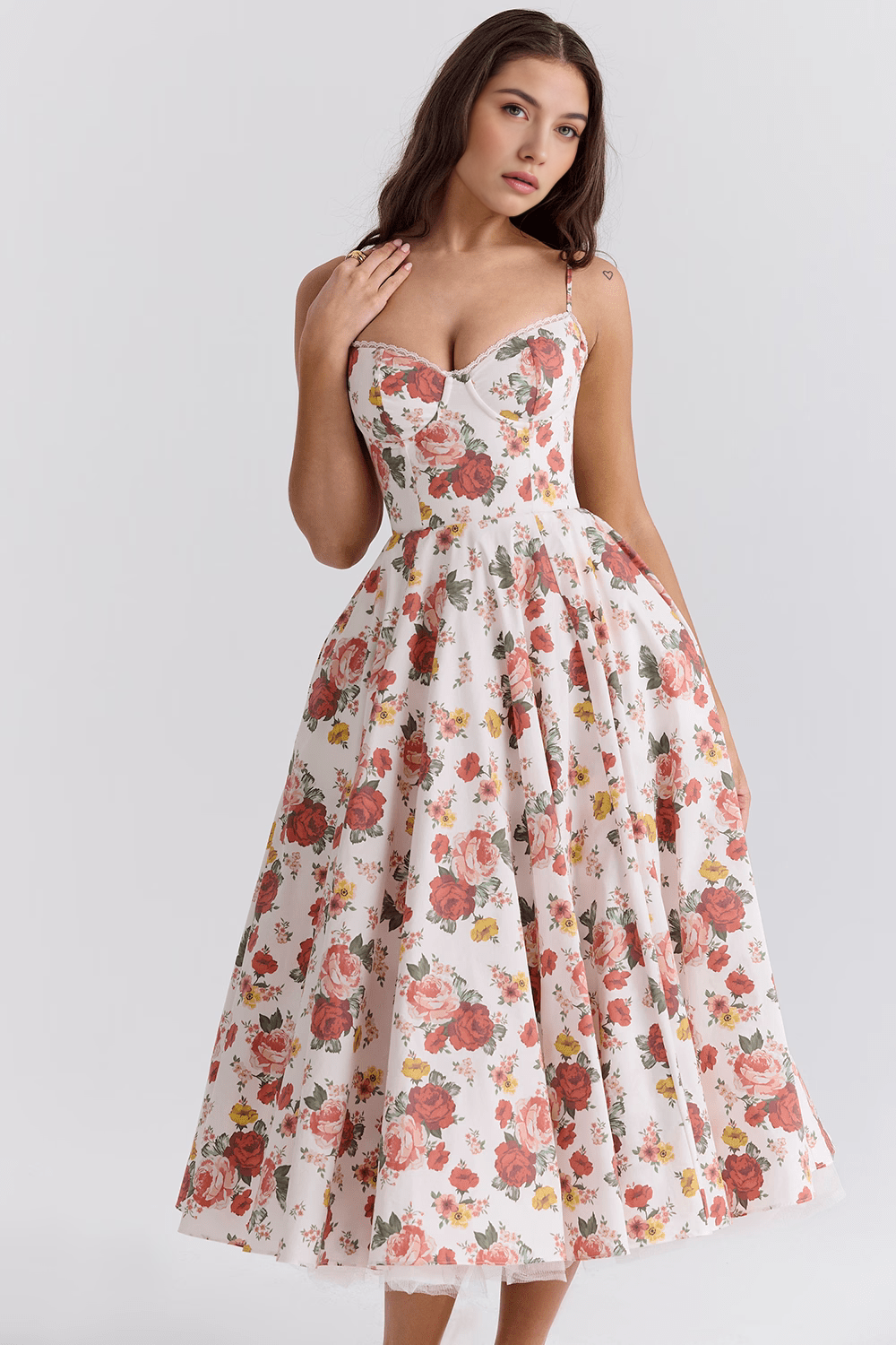 Vestido Midi Cloe Dupla Camada