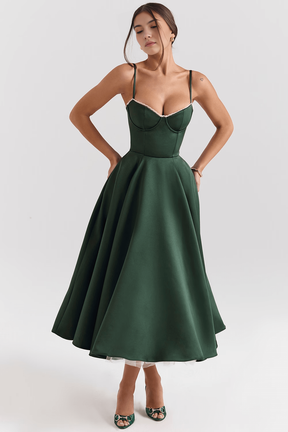 Vestido Midi Cloe Dupla Camada