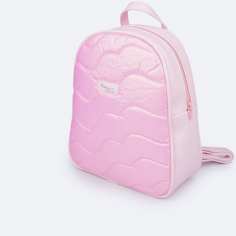 Mochila Infantil Pampili Matelassê Comfy Rosa Suspiro