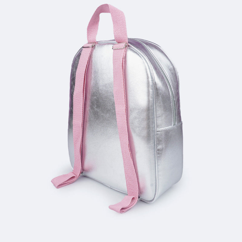 Mochila Infantil Pampili Matelassê Comfy Prata