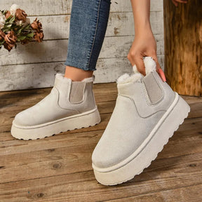 Bota Feminina Confortável Quente Para Inverno