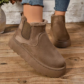Bota Feminina Confortável Quente Para Inverno