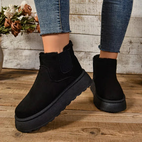 Bota Feminina Confortável Quente Para Inverno