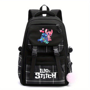 Mochila Estampada Stitch e Angel