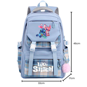 Mochila Estampada Stitch e Angel