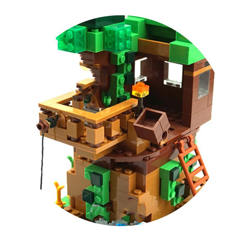 Kit Casa+árvore Minecraft 3d para Decoração