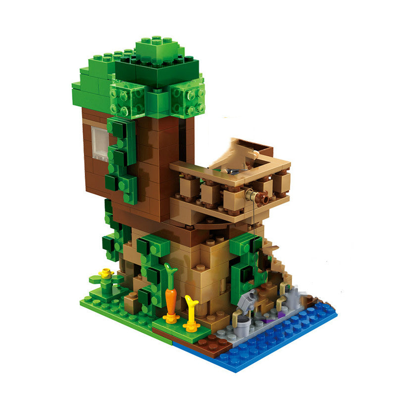 Kit Casa+árvore Minecraft 3d para Decoração